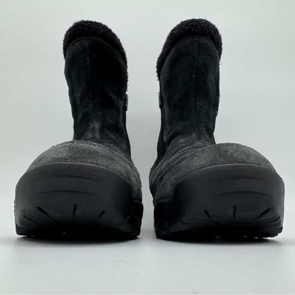 Sorel Water Fall Black Suede Waterproof Leather Winter Boots Size 7.5 - Picture 2 of 12
